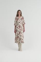 Womens floral side tie dress